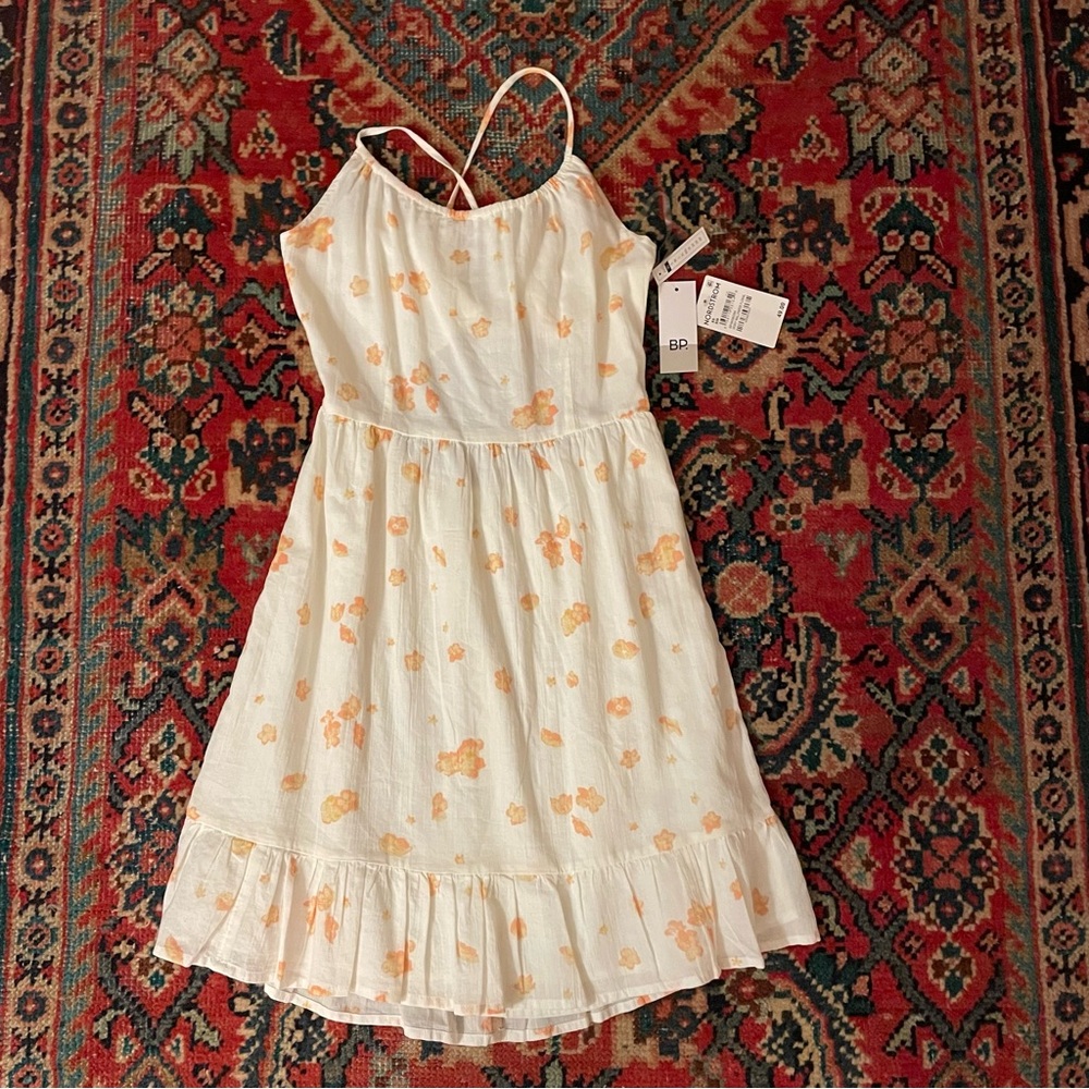 Nordstrom sundress size xs  adjustable straps tie in the back